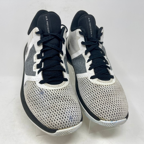 Nike Air Precision II Sneakers Men's 8 1/2 Black White 1,4,4,9:S-145 - Picture 4 of 14